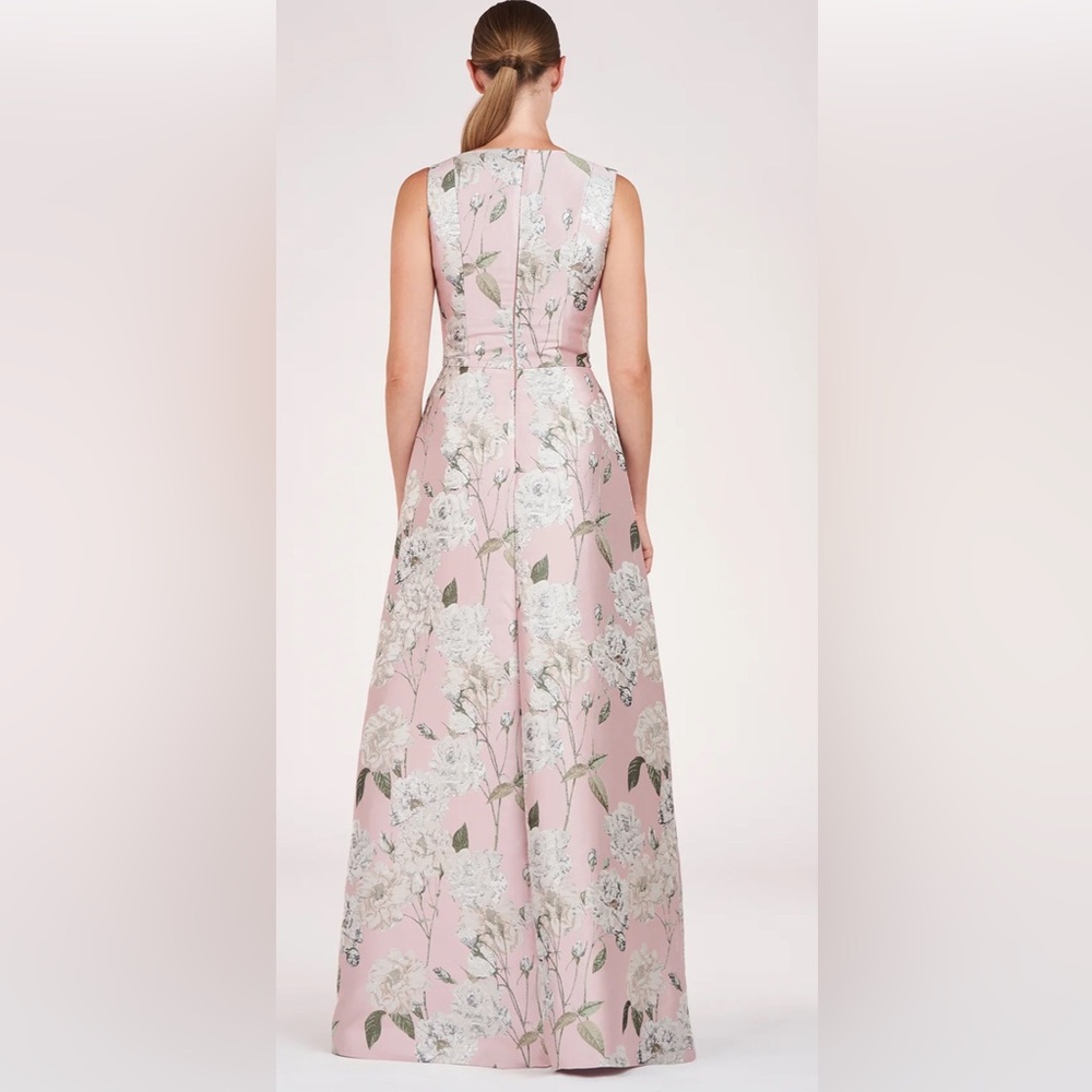 Kay Unger Walk-thru Jumpsuit/Gown - WORN ONCE!  Stunning! - Picture 3 of 16